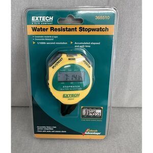 Extech 365510 Digital Stopwatch-Water Resistant- Large LCD display